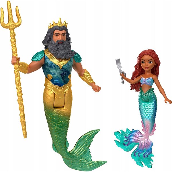 Set 4 bambole Disney La Sirenetta Ariel con accessori - Mattel 3+ anni
