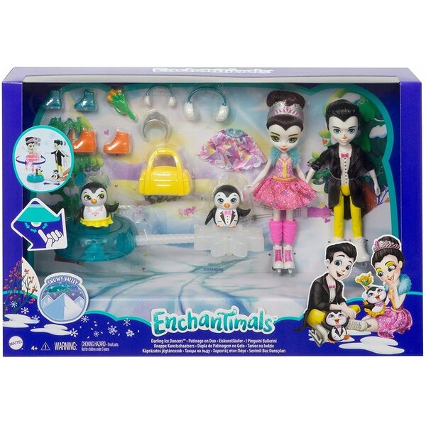 Enchantimals Taniec na Lodzie GJX49 mit Lulcca und Zubehör für Kinder ab 4 Jahren