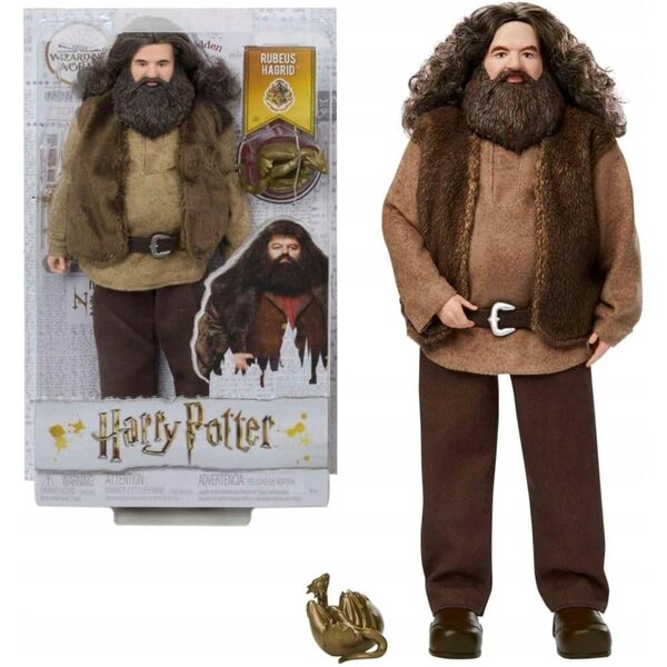 Mattel Harry Potter Rubeus Hagrid Puppe 33 cm mit Norbert dem Drachen – Magical Collection