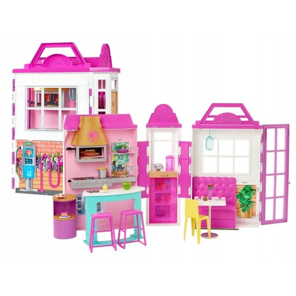 Mattel Barbie Restaurantset met ruim 30 accessoires voor kinderen vanaf 3 jaar