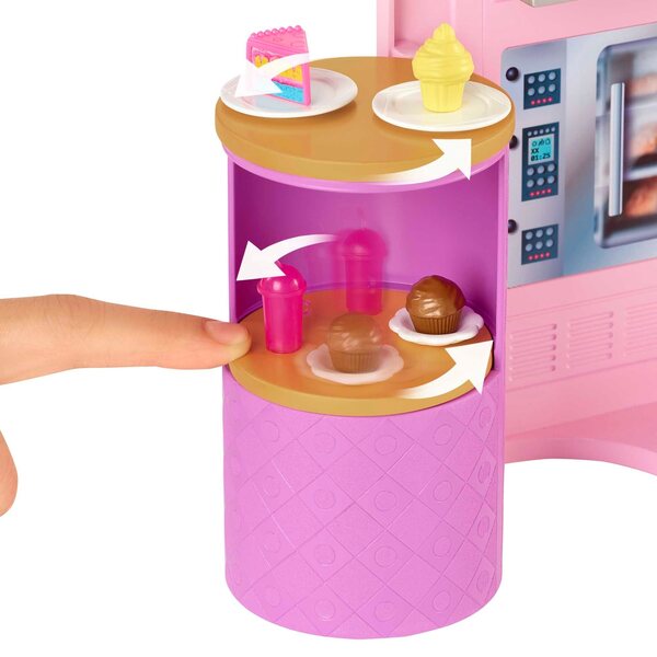 Mattel Barbie Restaurantset met ruim 30 accessoires voor kinderen vanaf 3 jaar
