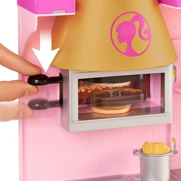 Mattel Barbie Restaurantset met ruim 30 accessoires voor kinderen vanaf 3 jaar