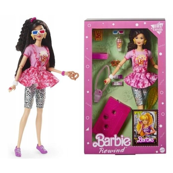 Barbie Rewind Movie Night HJX18 – Sammlerpuppe im Stil der 80er Jahre