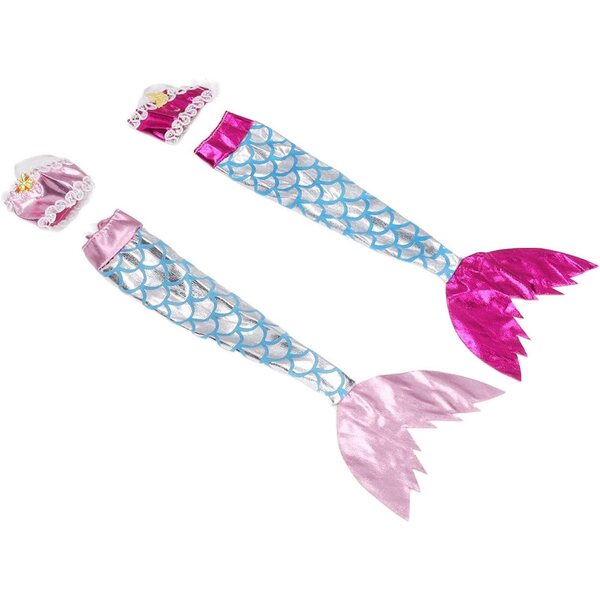 Set abiti scintillanti da sirena per bambole 1:12, vestiti eleganti per gioco e collezione