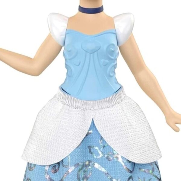 Bambola Disney Principessa Cenerentola con Abito Luccicante - Mattel 9 cm
