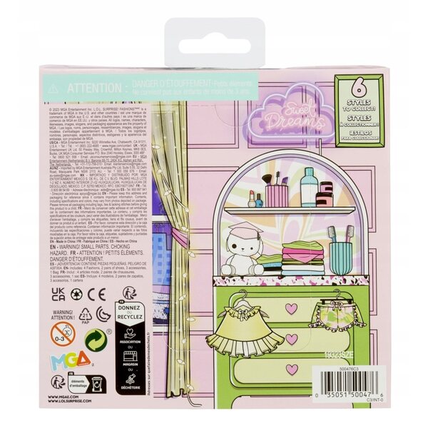 L.O.L. Surprise Fashion Pack Pyjama-Party-Miniaturpuppen-Kleidungsset