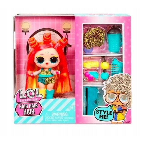 L.O.L. Surprise Hairgoals Tots Puppe mit bunten Haaren und 10 Modeaccessoires