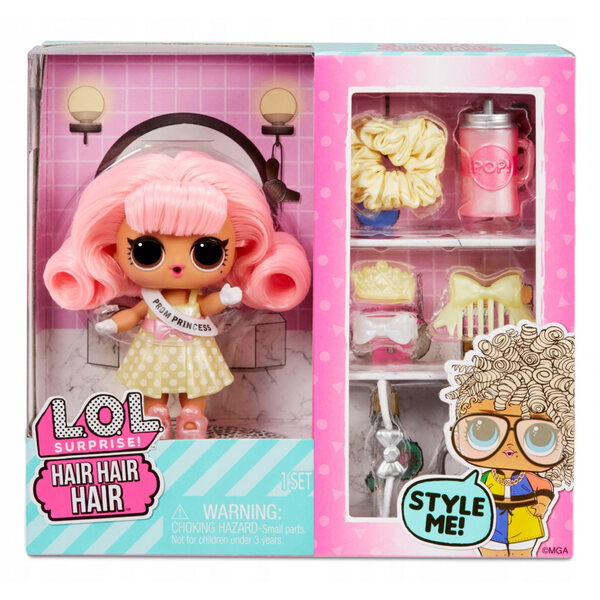 L.O.L. Surprise Hairgoals Tots Puppe mit bunten Haaren und 10 Modeaccessoires