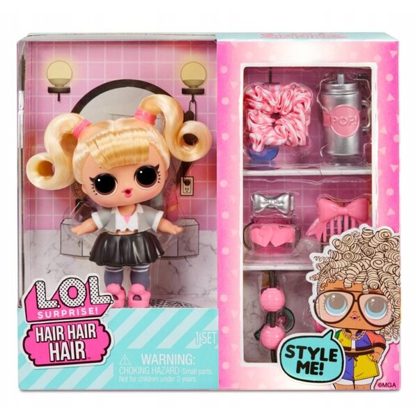 L.O.L. Surprise Hairgoals Tots Puppe mit bunten Haaren und 10 Modeaccessoires