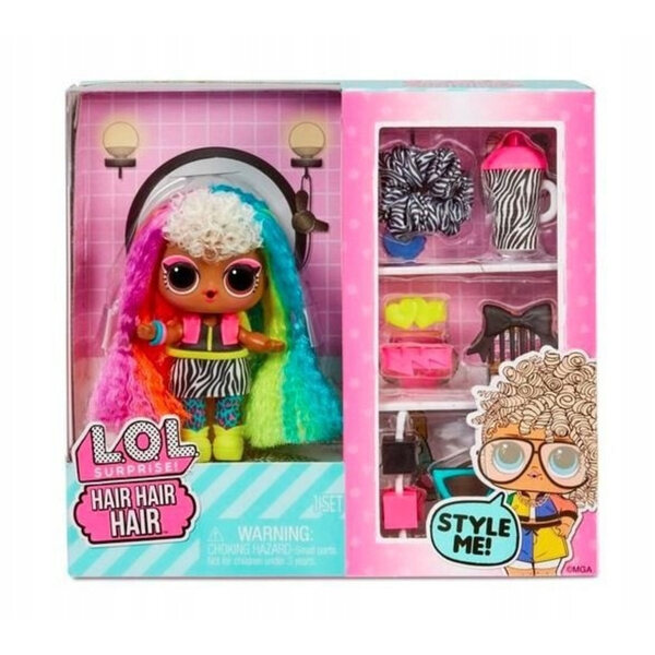 L.O.L. Surprise Hairgoals Tots Puppe mit bunten Haaren und 10 Modeaccessoires