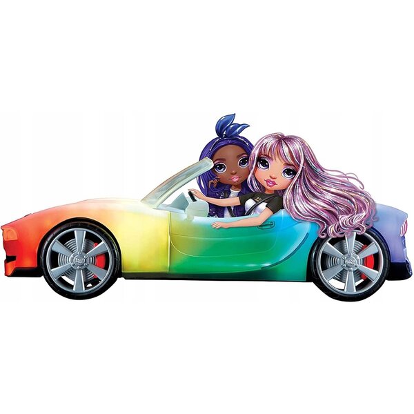 Rainbow High 8-in-1 auto met van kleur veranderende LED en prachtige details voor kinderen