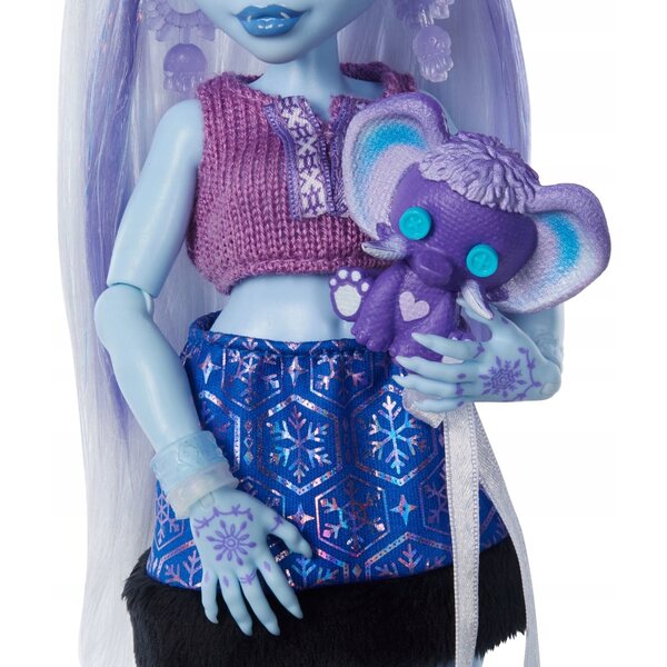 Monster High Scary bambola relax Self-Care Abbey Bominable con Accessori e Animali