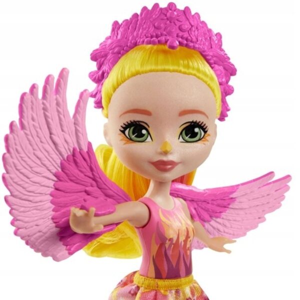 Enchantimals Falon Phoenix Sunrise – Puppe mit Tier 15 cm und Zubehör