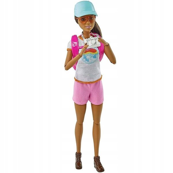 Barbie Tourist mit Hund und Reisezubehör – Mattel GRN66