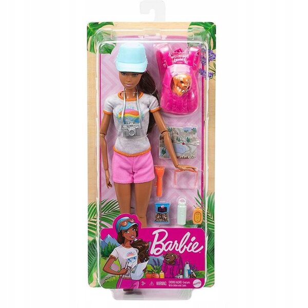 Barbie Tourist mit Hund und Reisezubehör – Mattel GRN66