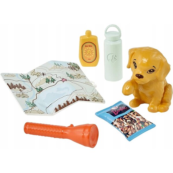 Barbie Tourist mit Hund und Reisezubehör – Mattel GRN66
