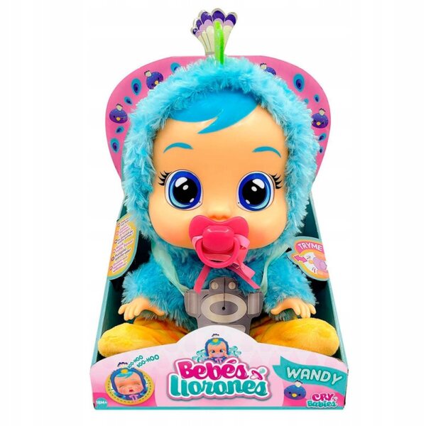 Cry Babies Wanda weinende Puppe mit Geräusch und echten Tränen 30 cm TM Toys