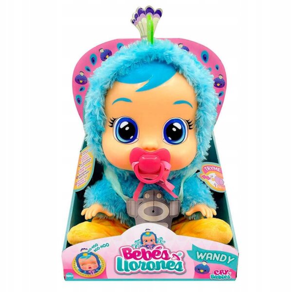 Cry Babies Wanda weinende Puppe mit Geräusch und echten Tränen 30 cm TM Toys