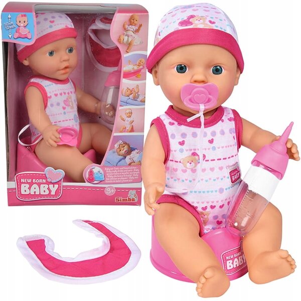 Poupée bébé interactive Simba New Born 30 cm avec fonctions réalistes