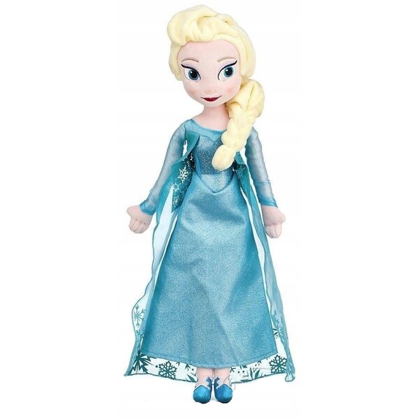 Bambola Elsa Frozen in Tessuto 40 cm - Giocattolo Morbido per Bambini