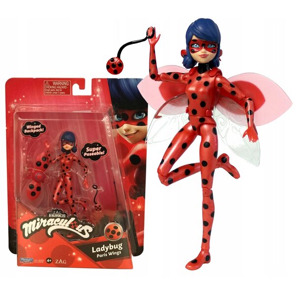 Bambola Ladybug Miraculous da 13 cm con accessori Playmates Toys per bambini 4+