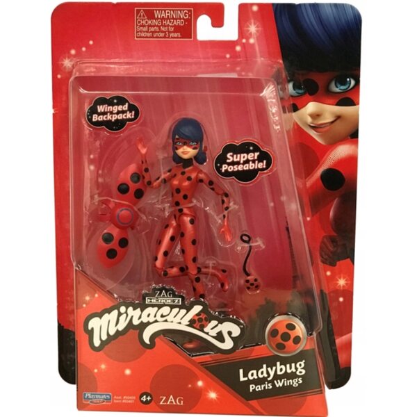 Bambola Ladybug Miraculous da 13 cm con accessori Playmates Toys per bambini 4+
