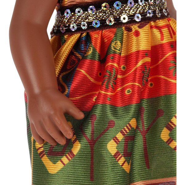 14" schwarze Puppe mit Afro-Haaren und austauschbarer eleganter Kleidung für Mädchen