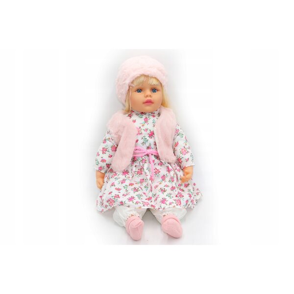 Große Puppe mit langen Haaren, die spricht und singt, 55 cm, mit Soundeffekten