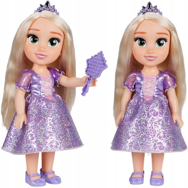 Lalcka Disney Princess Rapunzel 36 cm mit Zubehör und beweglichen Gelenken