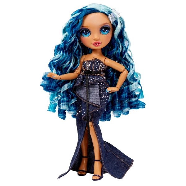 Bambola Skyler Bradshaw Rainbow High Fantastic Fashion con Accessori Blu