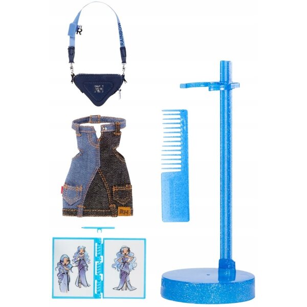 Bambola Skyler Bradshaw Rainbow High Fantastic Fashion con Accessori Blu