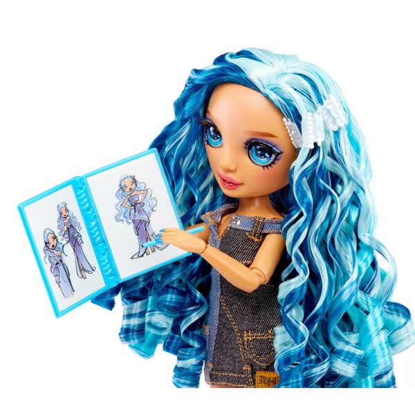 Bambola Skyler Bradshaw Rainbow High Fantastic Fashion con Accessori Blu