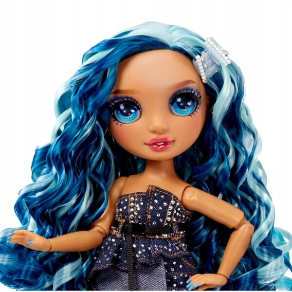 Bambola Skyler Bradshaw Rainbow High Fantastic Fashion con Accessori Blu