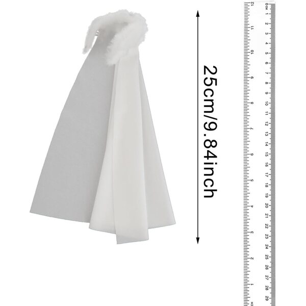 Mantello bianco per action figure 1/12 | Vestiario per bambole 6 pollici RNXRZANK