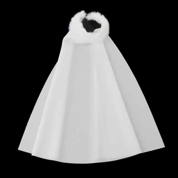 Mantello bianco per action figure 1/12 | Vestiario per bambole 6 pollici RNXRZANK