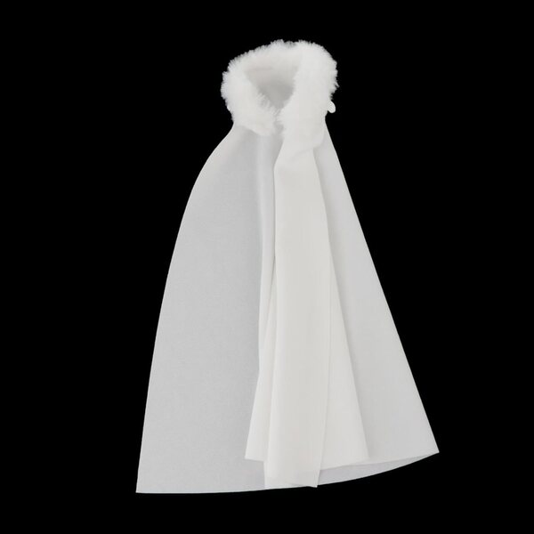 Mantello bianco per action figure 1/12 | Vestiario per bambole 6 pollici RNXRZANK