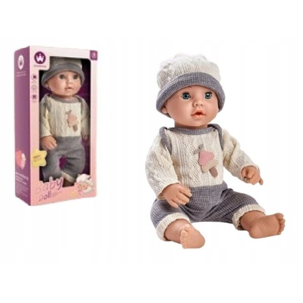 Baby Doll ICOM 41 cm - Bevande, Pipì con Biberon e Pannolino
