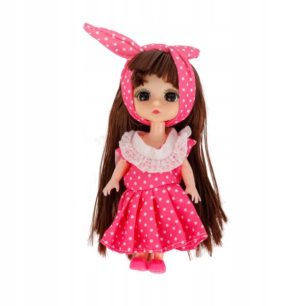 Mini bambola con vestito 13 cm – Piccola bambola per bambina, perfetta come regalo