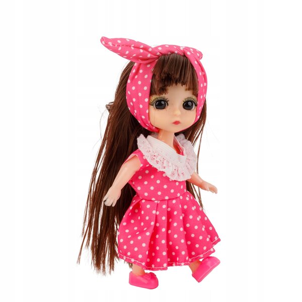 Mini bambola con vestito 13 cm – Piccola bambola per bambina, perfetta come regalo