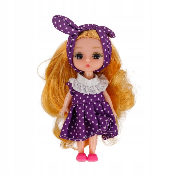 Mini bambola con vestito 13 cm – Piccola bambola per bambina, perfetta come regalo