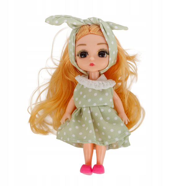 Mini bambola con vestito 13 cm – Piccola bambola per bambina, perfetta come regalo