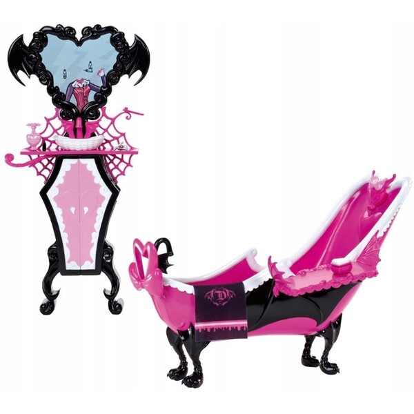 Играчка за мебели за баня Monster High Draculaura за деца 6+ от CE пластмаса