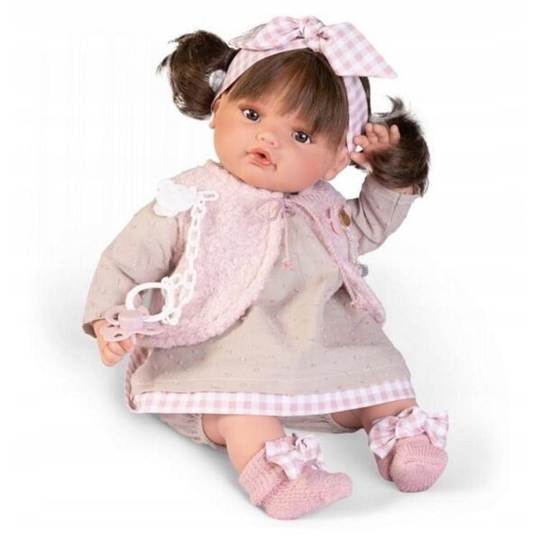 Bambola interattiva Beni Antonio Juan in vinile da 42 cm con suoni e vestiti moda