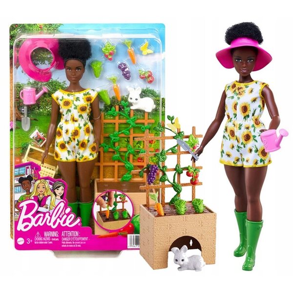 Barbie Ogrodniczka mit Hase und Zubehör – Lernspiel für Kinder