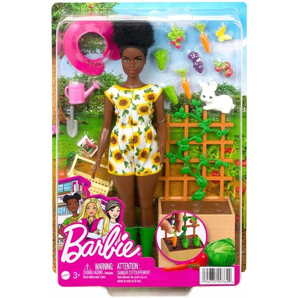 Barbie Ogrodniczka mit Hase und Zubehör – Lernspiel für Kinder