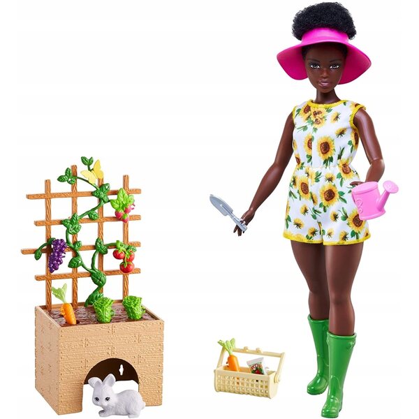 Barbie Ogrodniczka mit Hase und Zubehör – Lernspiel für Kinder