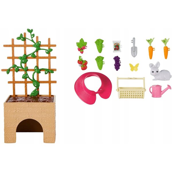 Barbie Ogrodniczka mit Hase und Zubehör – Lernspiel für Kinder