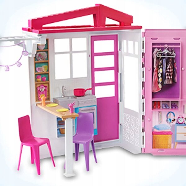 Barbie-Puppenhaus mit Schwimmbad, Küche und Möbeln – FXG55 Mattel