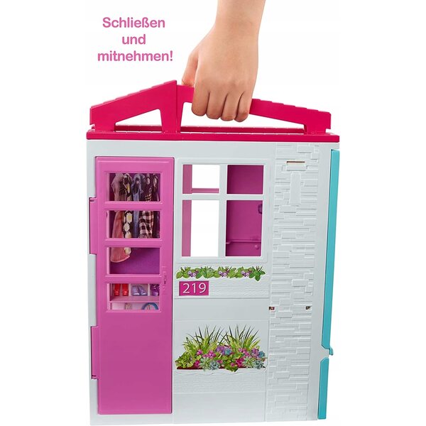 Barbie-Puppenhaus mit Schwimmbad, Küche und Möbeln – FXG55 Mattel