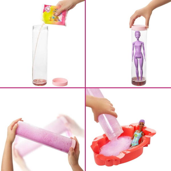 Barbie Color Reveal Vollspanplatte mit 25 Überraschungen und Mattel-Zubehör